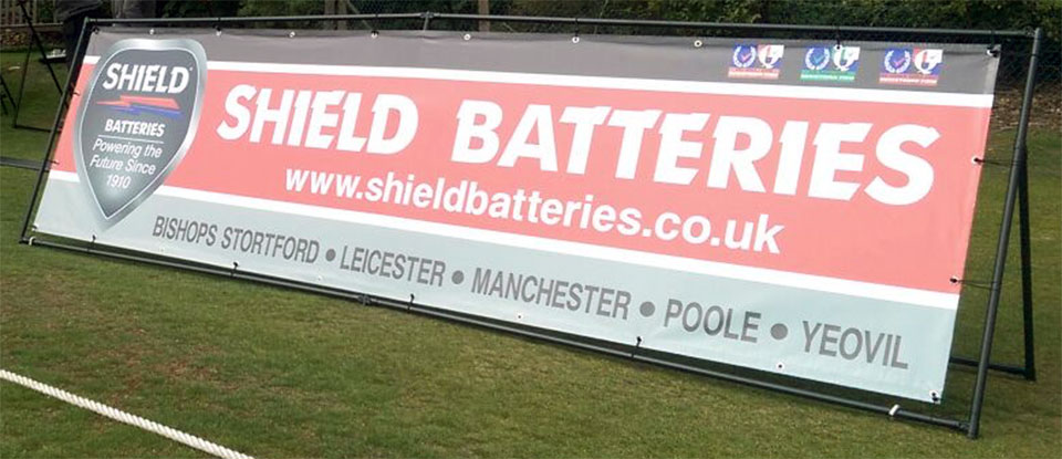 Shield Batteries Sponsor Bishops Stortford Cricket Club